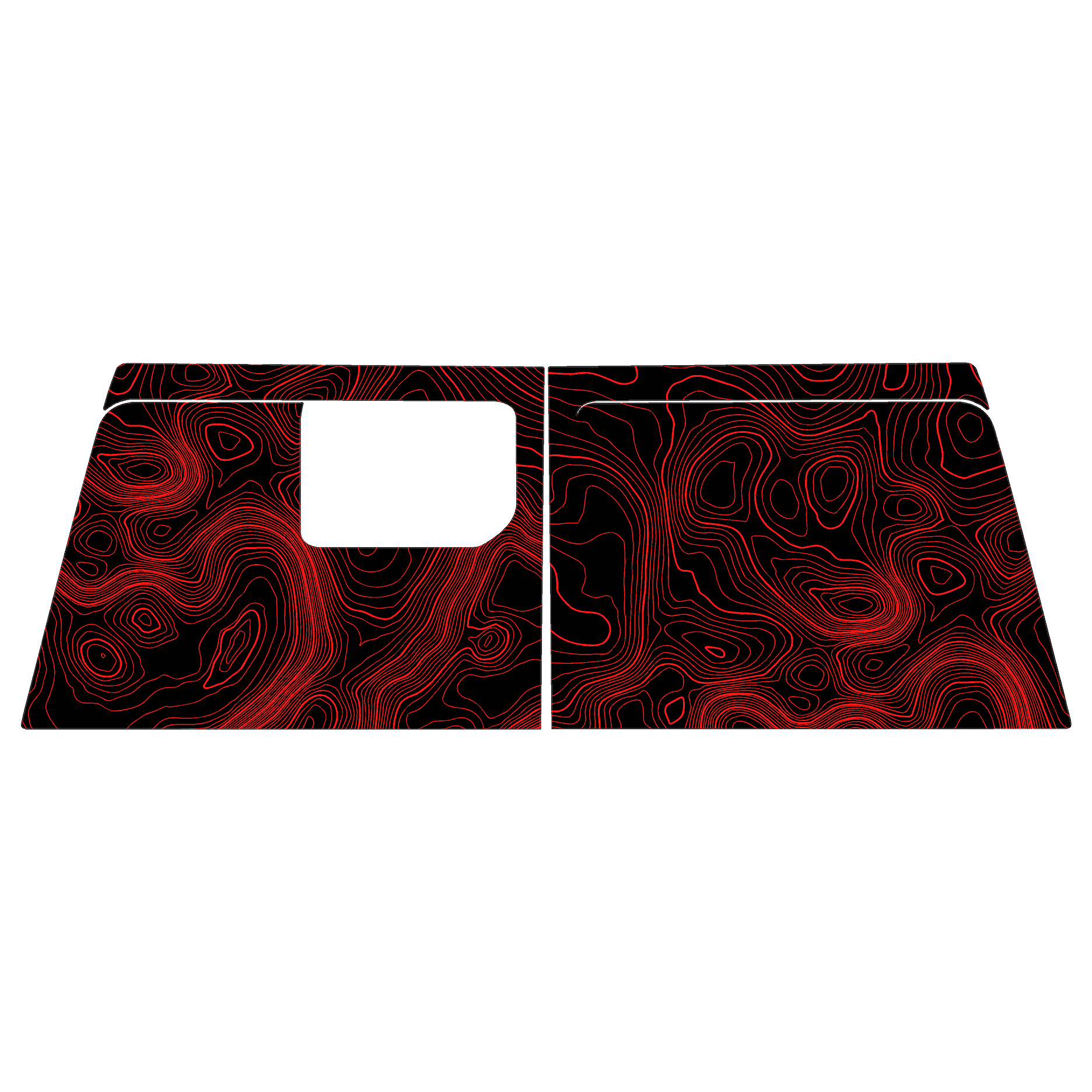 Topographic Map Premium Print Vinyl Rolls (3' or 6') - Matte Finish StickerFab