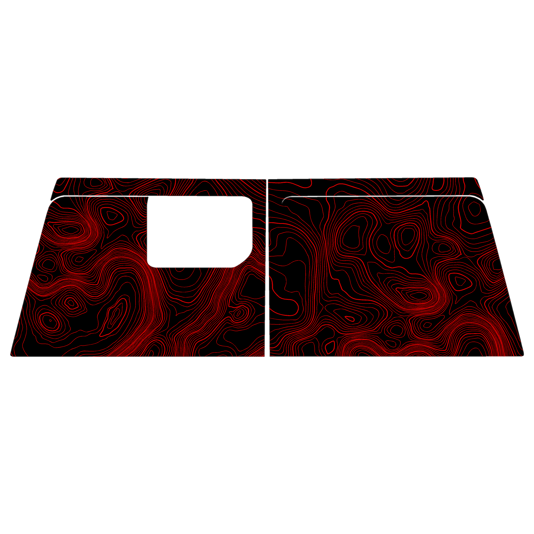 Topographic Map Premium Print Vinyl Rolls (3' or 6') - Matte Finish StickerFab