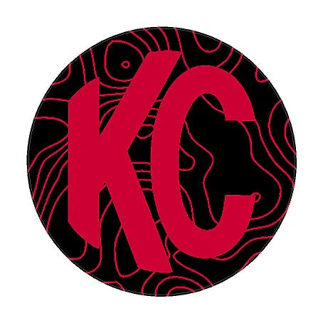 KC HiLITES Pro6 / Titan Gravity Light Cover Topo Overlays (Pair) - Universal StickerFab