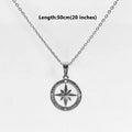 Stainless Steel Polaris Necklace - 18K Gold Plated Round Starry Sky Design, North Star Charm for DIY Jewelry Vera Lux