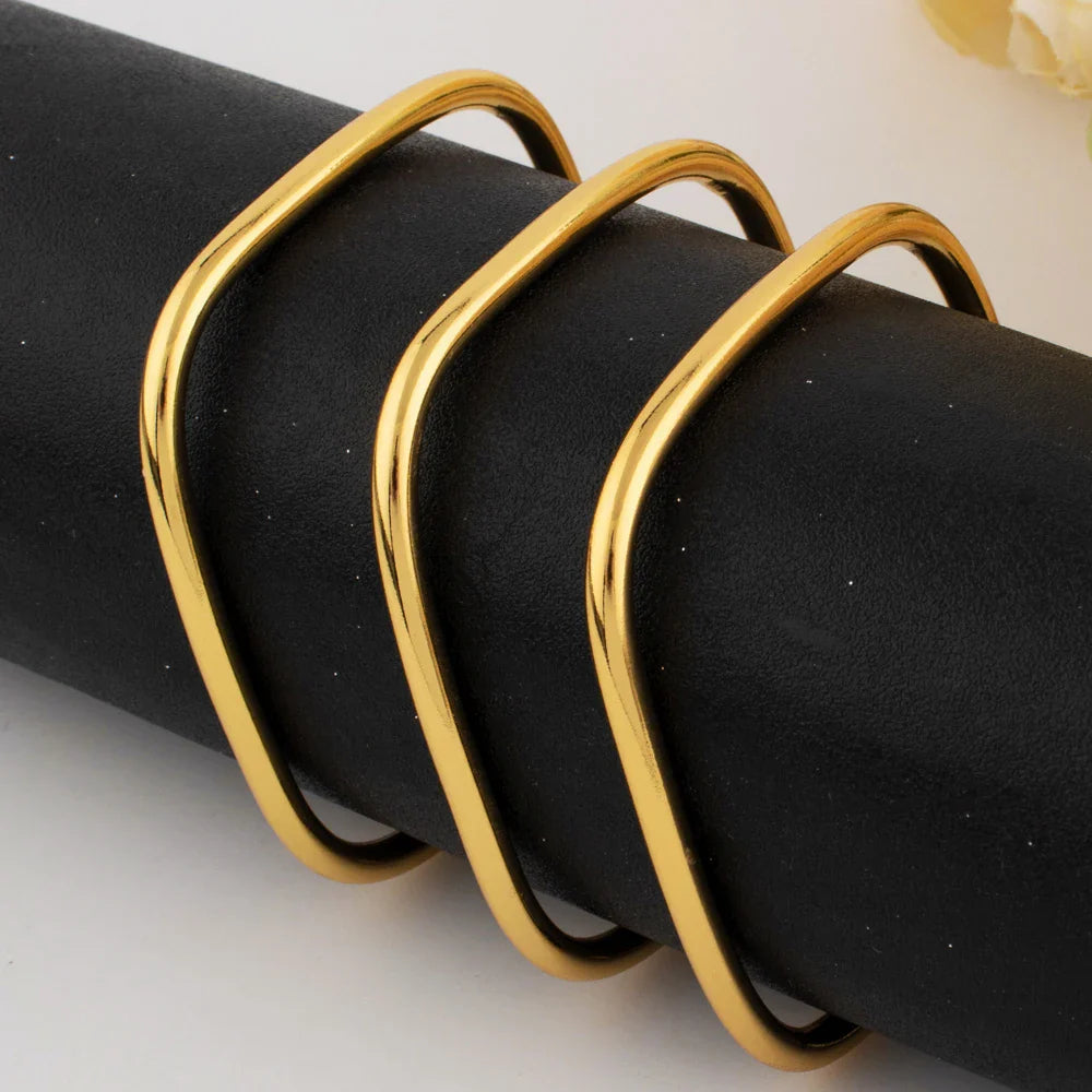 316L stainless steel gold-plated bracelet Fashion Personality Simple Punk Retro Hip-hop High Temperament Bracelet Vera Lux