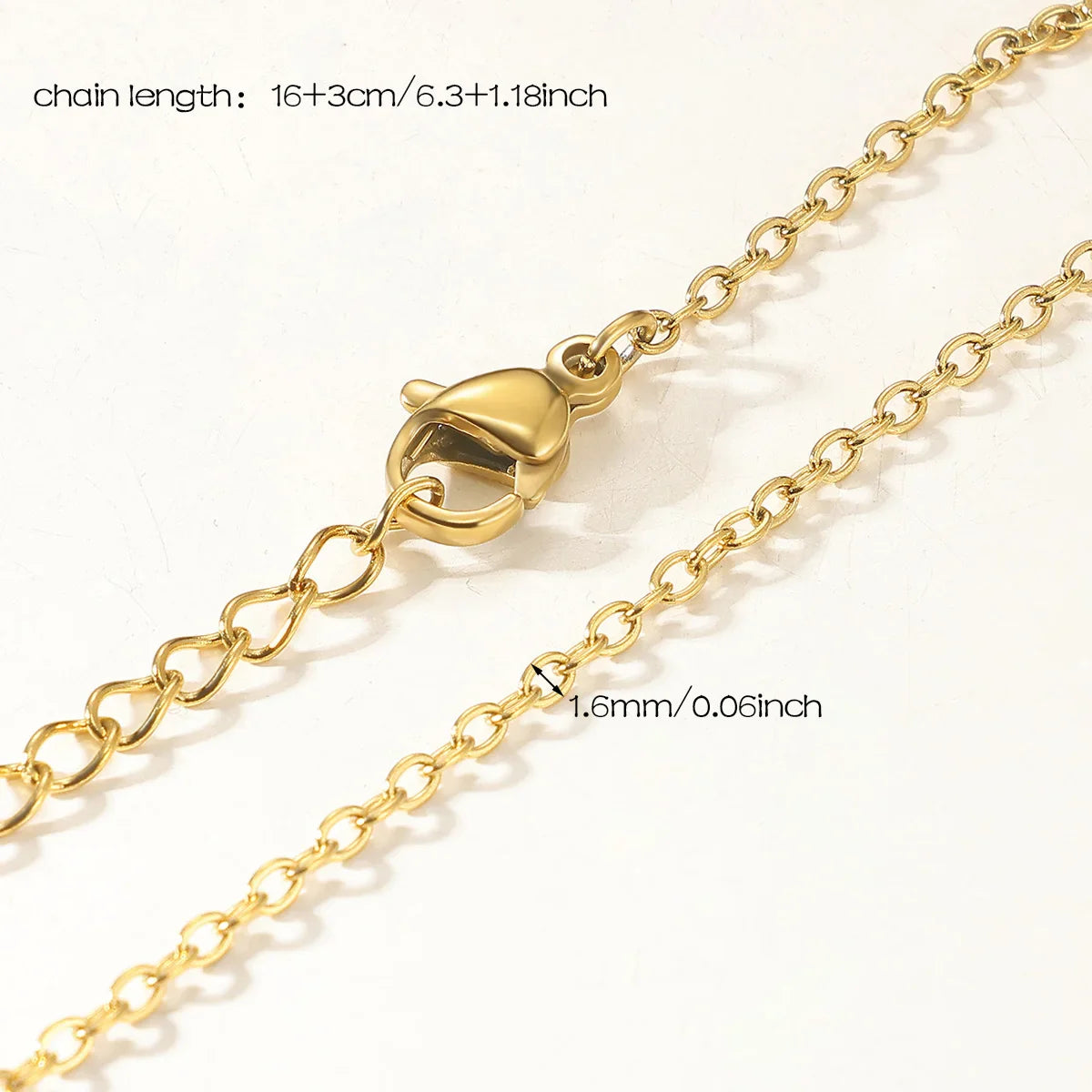 10pcs/Lot 45cm Stainless Steel Golden/Silvery Color 304 Chains Necklace Women Jewelry Making Accessories DIY Handmade Supplies Vera Lux