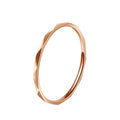 1mm Thin Stackable Ring Stainless Steel V Faceted Knuckle Midi Ring for Women Girl Size 3-10 Vera Lux