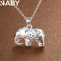 Fine charms 925 Sterling Silver Pretty elephant pendant Necklace For Women fashion Wedding accessories party Jewelry gifts Vera Lux