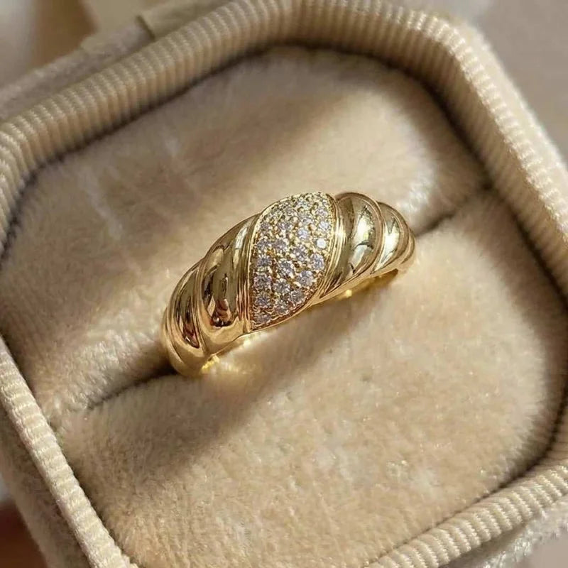925 Sterling Silver Fashion Women's Rings Luxury Paved Crystal Cubic Zirconia Hip Hop Girls Finger-rings Versatile Fine Jewelry Vera Lux