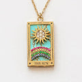 1Pcs Necklace Creative Pendant Tarot Card Elements Sun Star Moon Knight Necklace Pendant Fashion Trendy Accessories Vera Lux