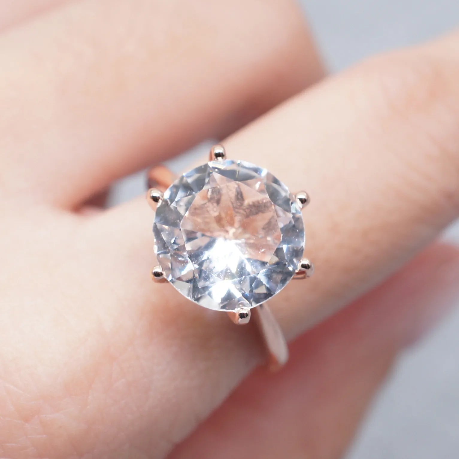 925 Sterling Silve Real Moissanite Ring Grace Banquet Shiny Jewelry Engagement Gift Vera Lux