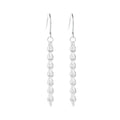 Ladies' simple and casual S925 silver phoenix-tail hook earrings, hypoallergenic earrings for daily wear by women