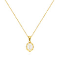 A-Z Letter Initial Enamel Necklace For Women Gold Color Stainless Steel Chain Exquisite Pendant Necklace Fashion Jewelry Gift Vera Lux