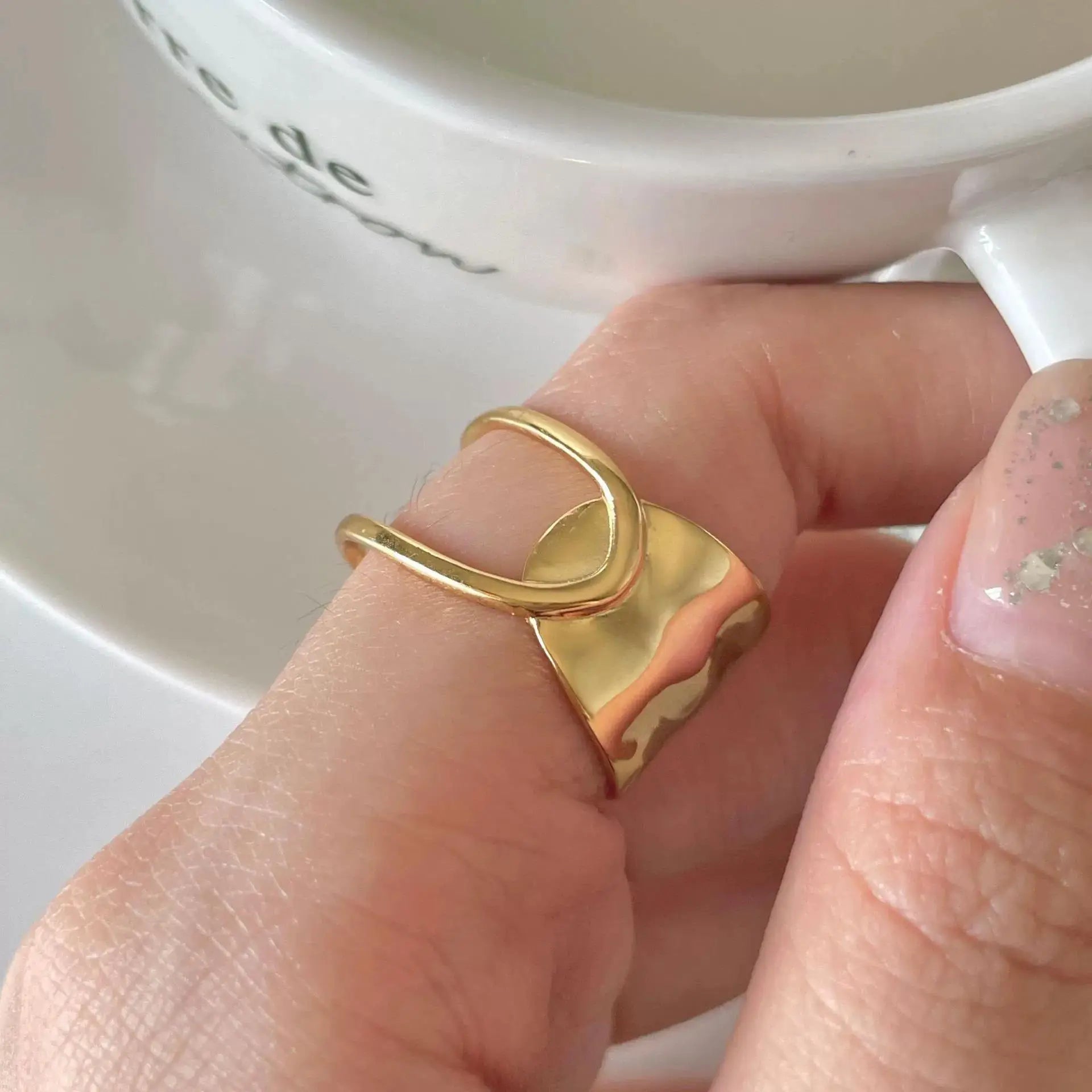 925 Sterling Silver Chain Knot Ring For Women Wrap Wide Band Rock Geometry Punk Jewelry Gift Wholesale Dropshipping Vera Lux