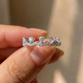 925 Sterling Silver Elegant Crown Zircon Ring for Women Stackable Accessory Party Anniversaries Wedding Jewelry Gift Vera Lux