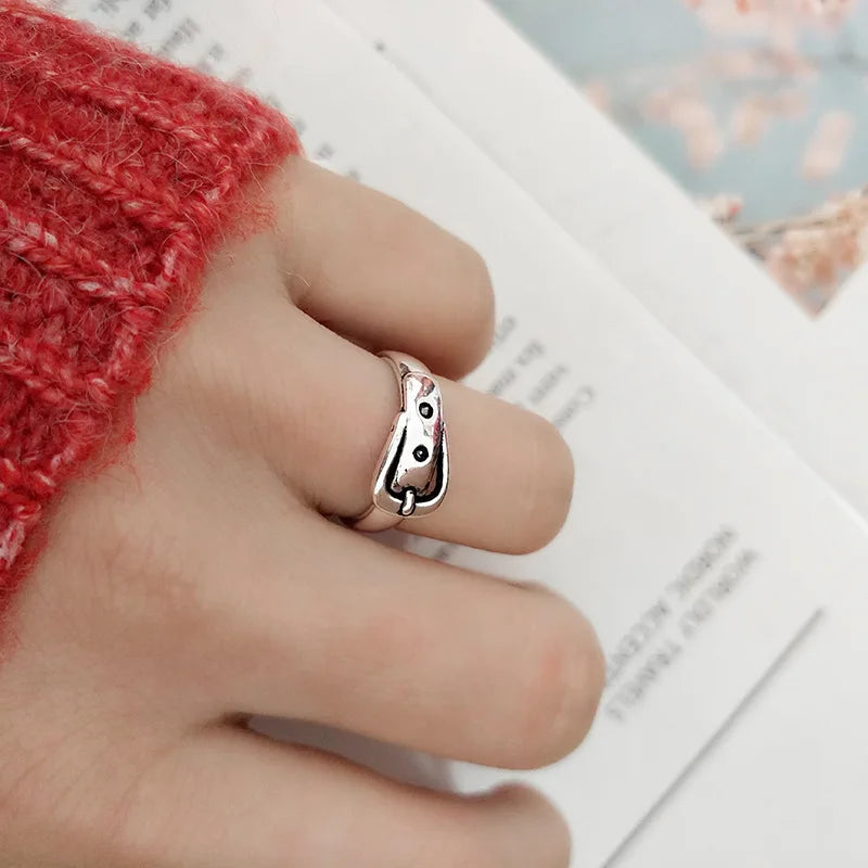 925 Sterling Silver Belt Adjustable Rings Wedding Engagement Jewelry For Women Accessories   Dropshippin Vera Lux
