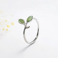 925 Sterling Silver Foliage Adjustable Rings For Women Girls Wedding Luxury Quality Jewelry Accessories Wholesale Jewellery Vera Lux
