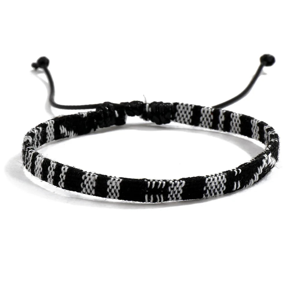 12Pcs Nepal Ethnic Colorful Bracelet Set For Women Bohemia Fabric Braided Rope Wristbands Men Bangle Fashion Summer Jewelry Vera Lux