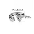 Irregular Heart Design Stainless Steel Open Rings For Women Gold Color Wedding Aesthetic Ring Jewelry Accessories Christmas Gift Vera Lux