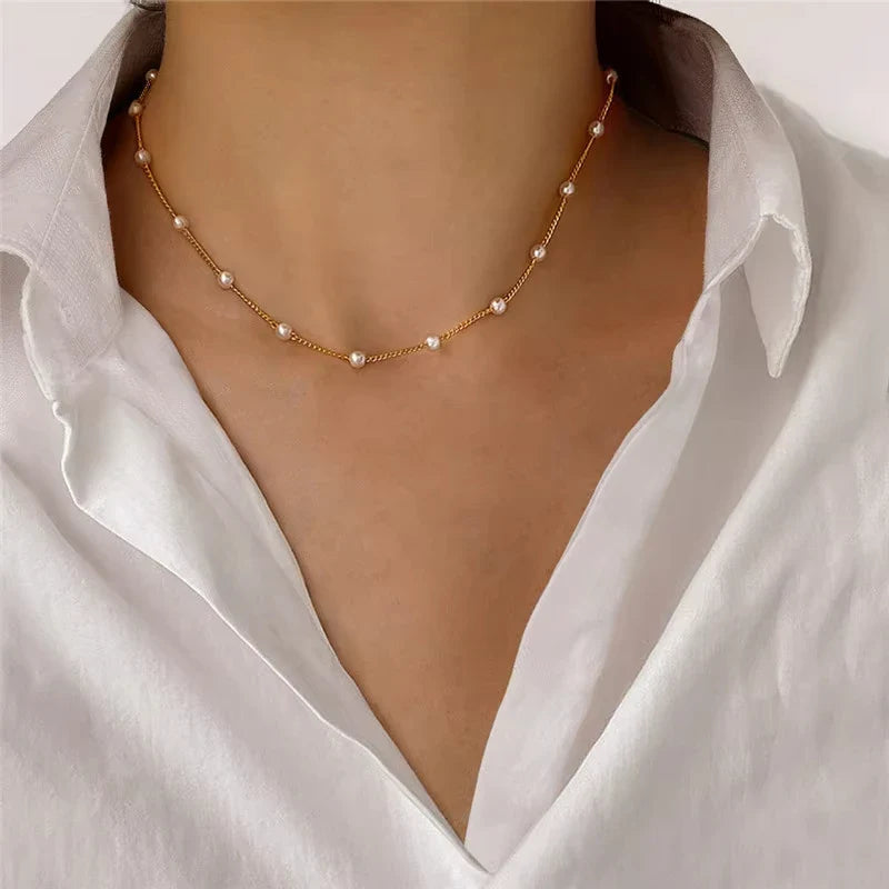 New Shiny Butterfly Necklace Ladies Exquisite Double Layer Clavicle Chain Necklace Jewelry for Ladies Gift Vera Lux