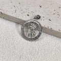 Hot Sale Religious 18K Gold Plated St.Christopher Necklace Stainless Steel Pendant Necklace For Men Women Jewelry Gift Vera Lux