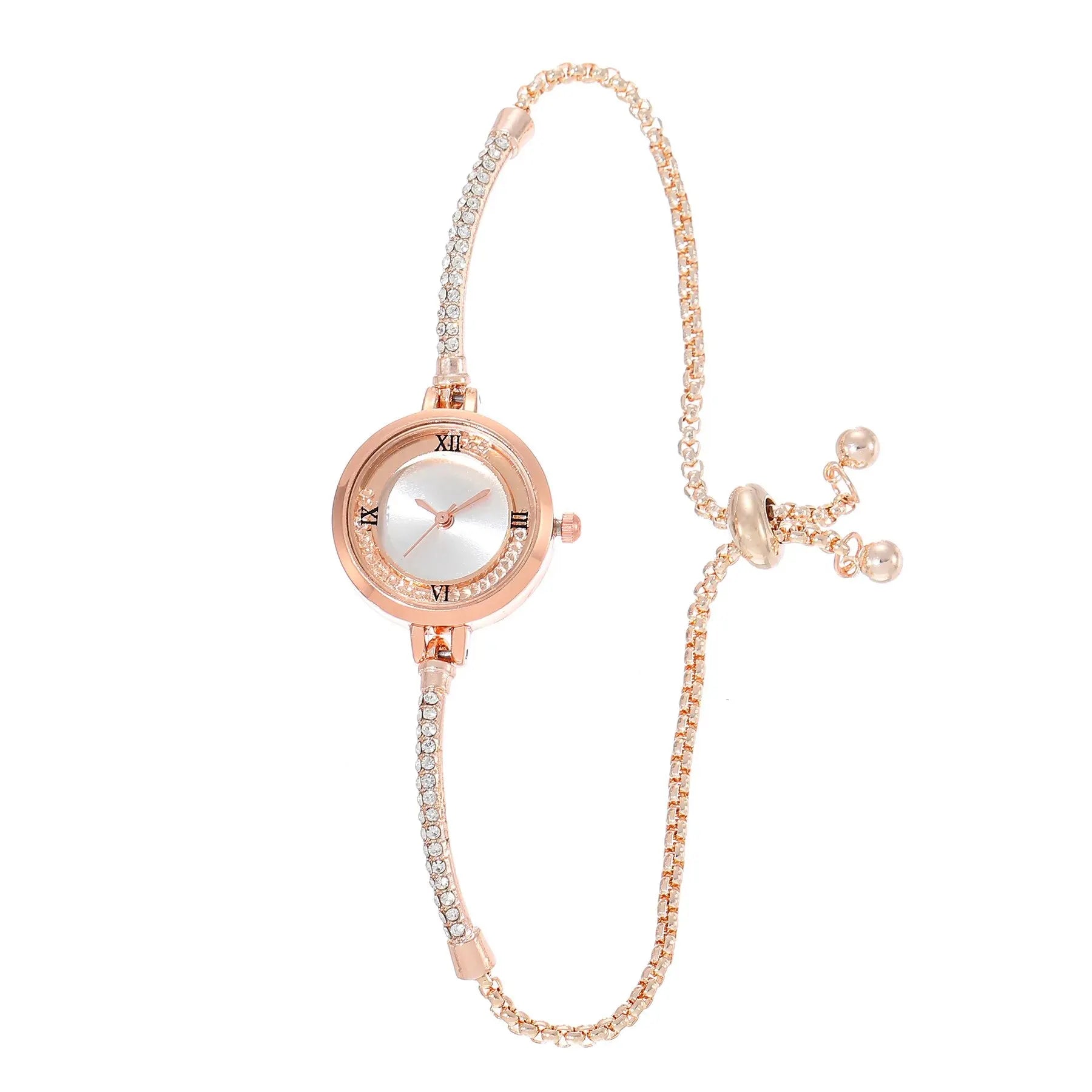 2024 Fashion Women's Wristwatch Gold Bracelet Small Dial Elegant Watch New Cute Women Steel Bracelet Watch Quartz Wristwatch Vera Lux