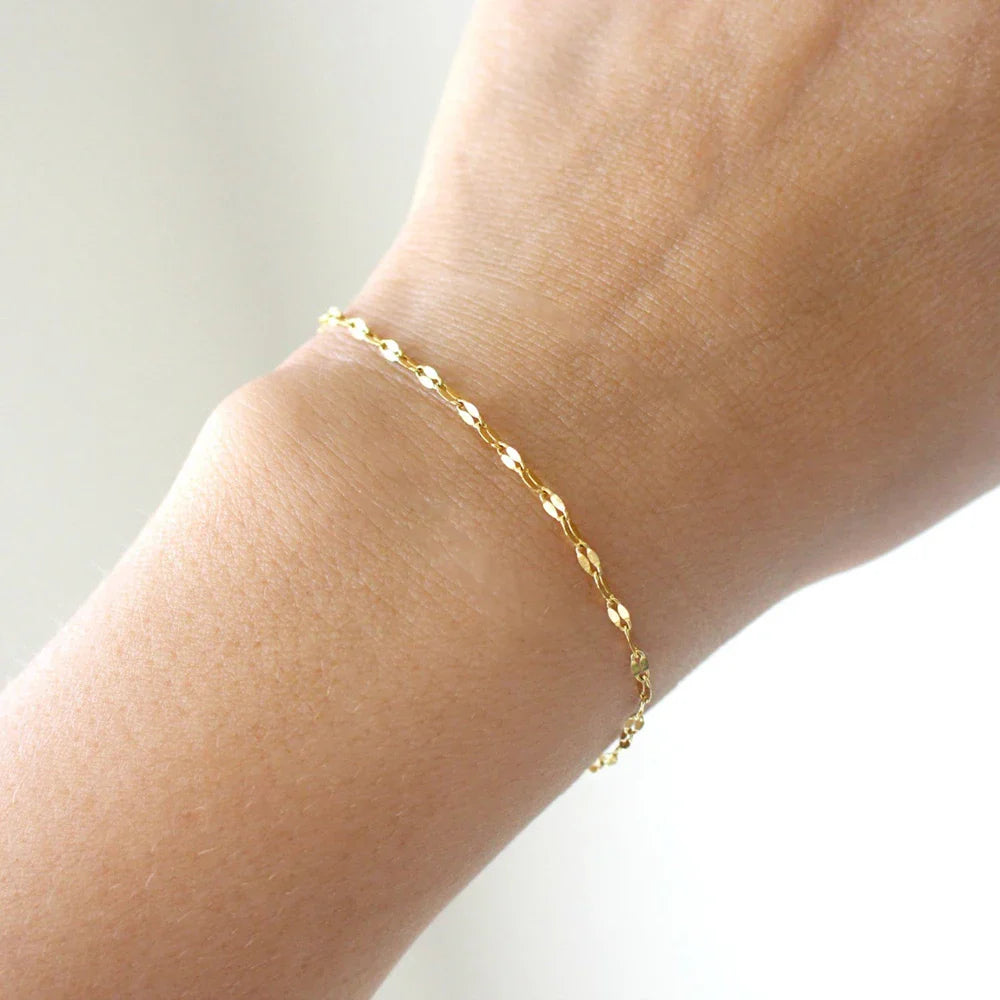 Adjustable Gold Color Stainless Steel Chain Bracelets for Women Wholesale Stainless Steel Jewelry Women Bracelets Vera Lux