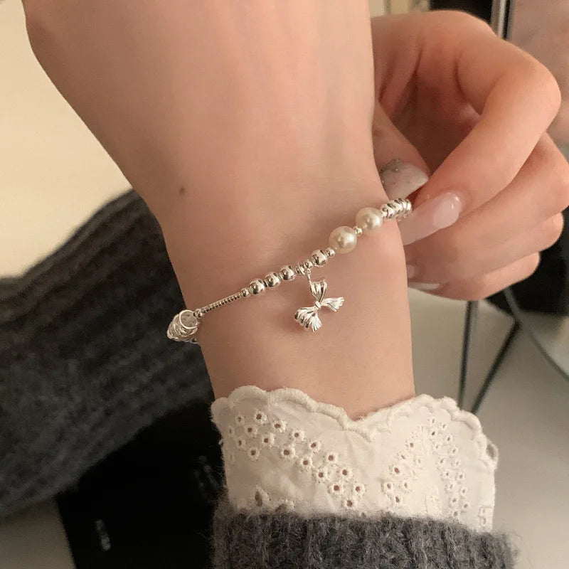 925 Sterling Silver Star Bead Bracelet For Women Fragmented Silver Sweet Romantic Versatile Trend Jewelry Gifts Dropshipping Vera Lux