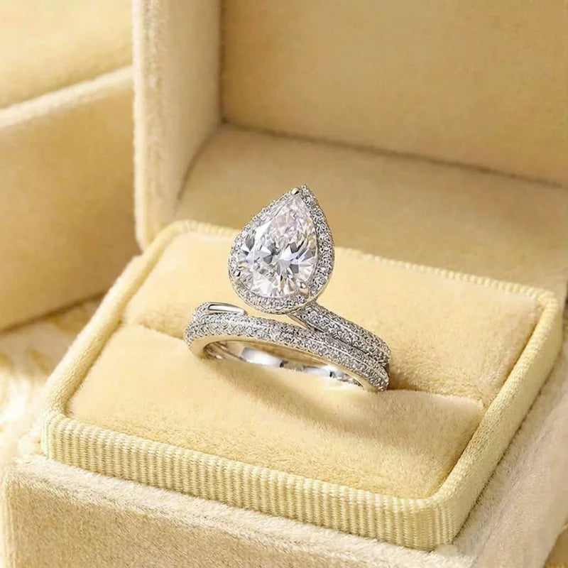 925 Sterling Silver Corona Design Women Ring Trendy Accessories for Engagement Anniversary Elegant Jewelry Inlaid Shining CZ Vera Lux