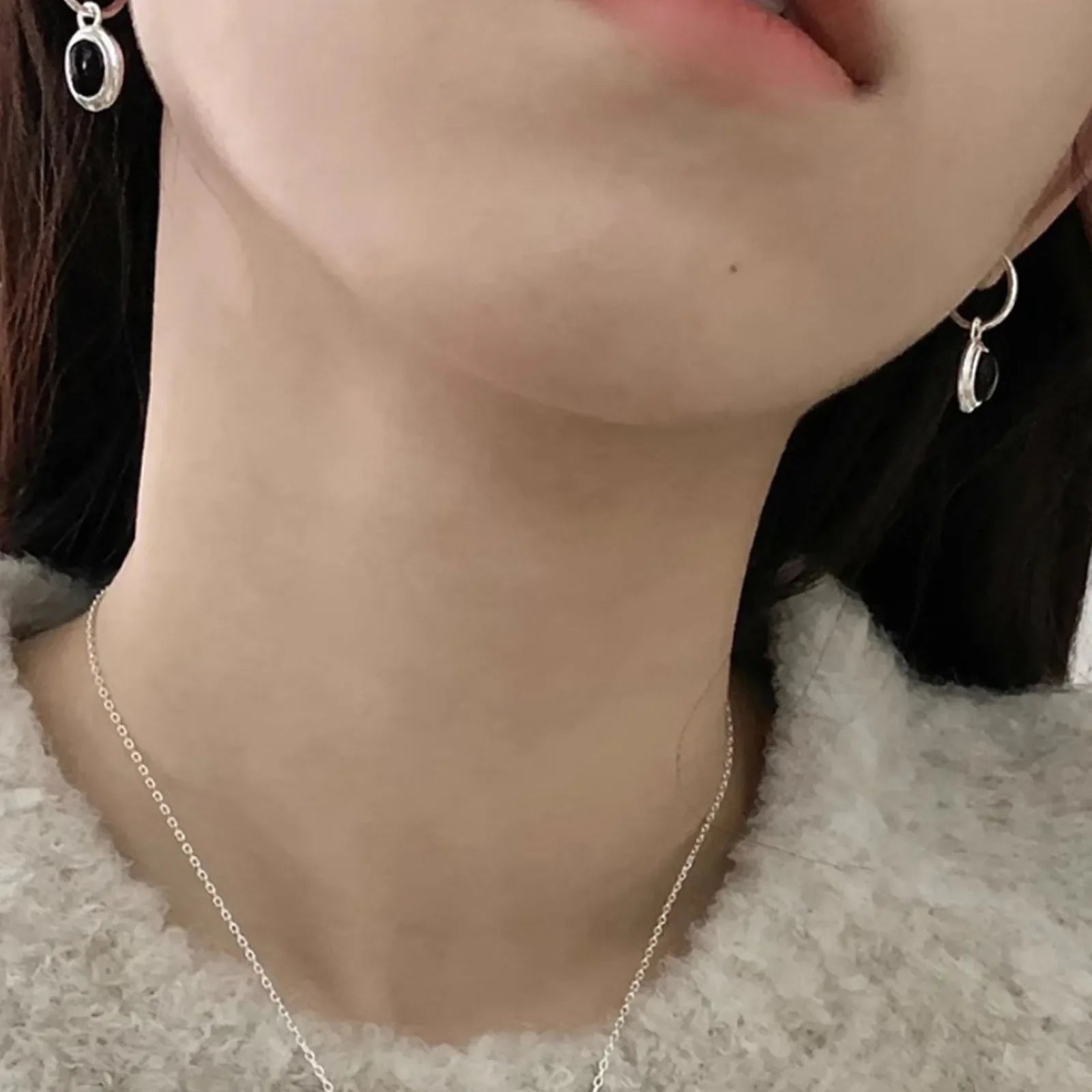 925 Sterling Silver Vintage Gold Round Earrings For Women Black Ball Earring Jewelry Prevent Allergy Party Accessories Gift Vera Lux