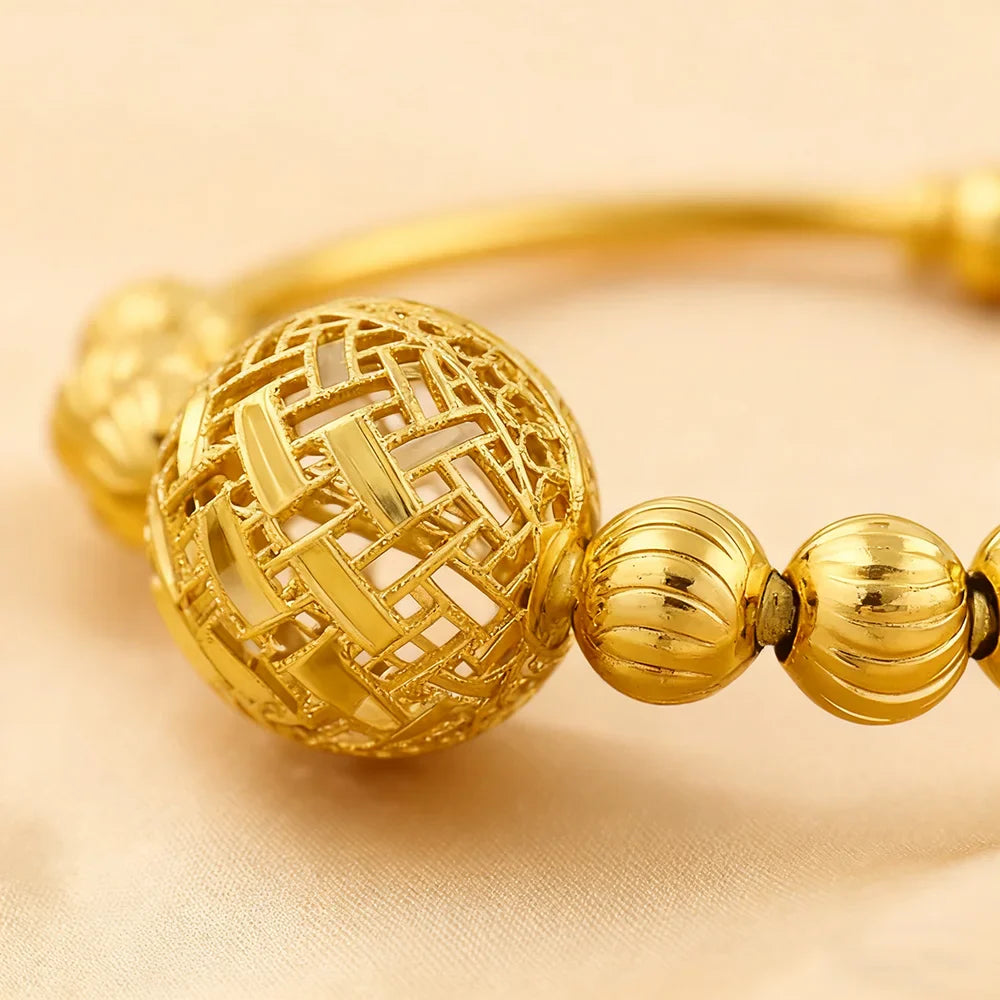 New Gold Plated 2026 Stainless Steel Chain Bracelet and Ring ethiopian hawaiian jewelry bangles for women free shipping Gift Vera Lux