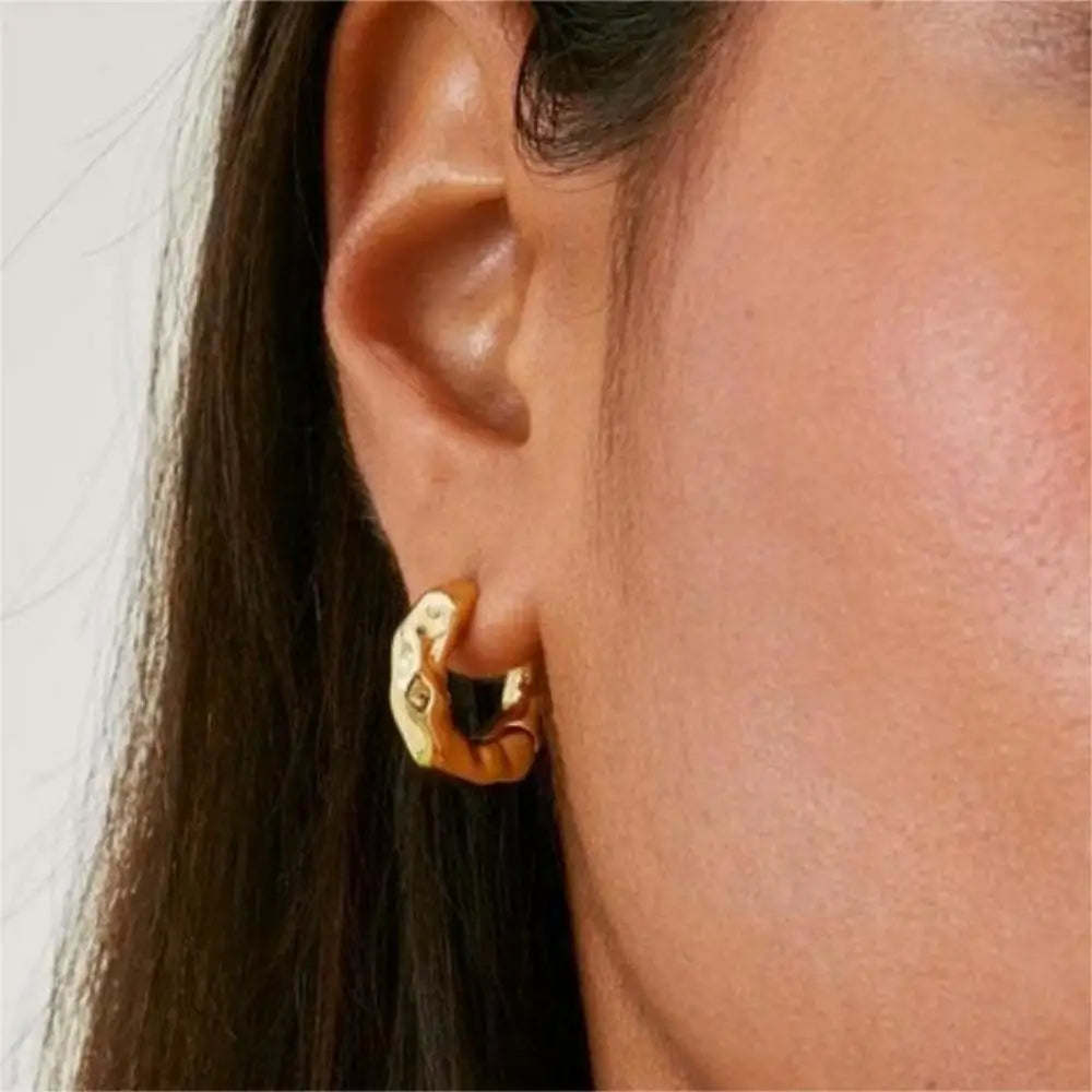 Mariasz Minimalist New Hot Sell Trendy Plated Gold Color Circle Earrings for Women Ear Hoop Earring Classic Jewelry Vera Lux
