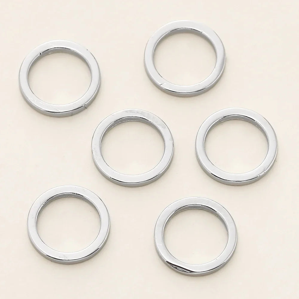 10/20Pcs/Pack 14K/18K Gold Color Plated Brass Close Jump Rings Split Rings Connector for Jewelry Necklace Making Accessories Vera Lux
