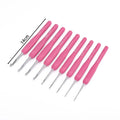 1pc Crochet Hooks Hand Knitted Crochet Colorful Rubber Handle Knitting Ergonomics Handle DIY  Jewelry Making Crochet Vera Lux