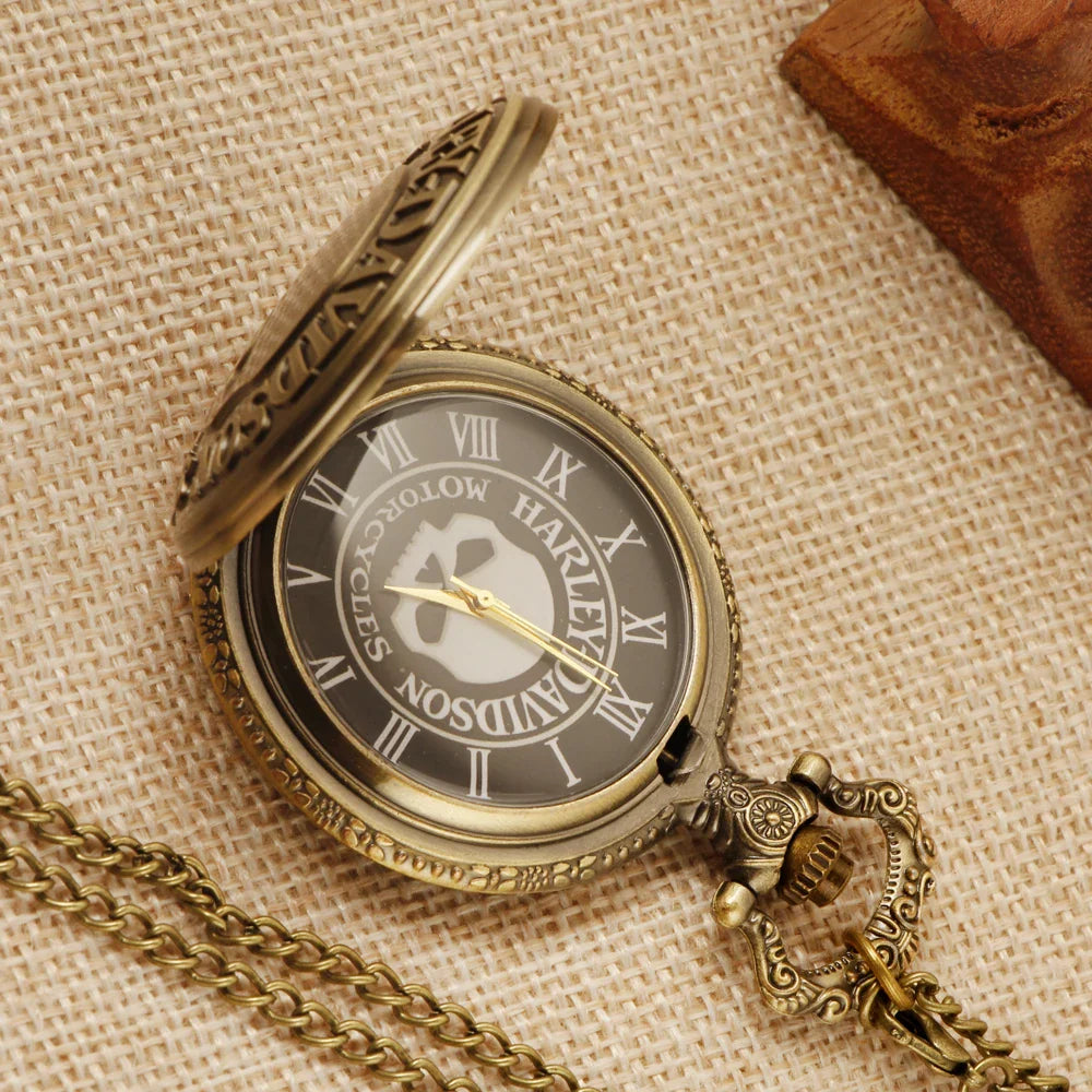 Retro Fashion Quartz Men's Pocket Watch Casual Punk Popular Unisex Pendant Fob Chain Watch CF1702 Vera Lux
