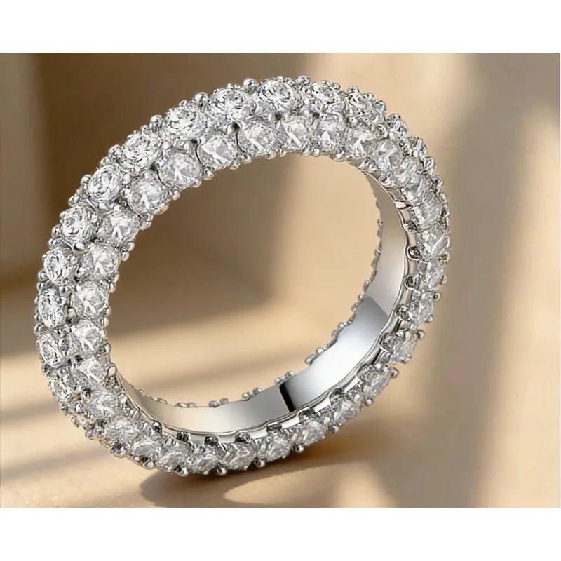 925 Sterling Silver Personalized Planet Around Advanced Zircon Ring For Women Wedding Party Daily High Quality Jewelry Gift Vera Lux