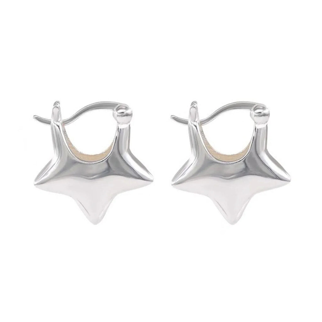 925 Sterling Silver Vintage Simple Star Earrings For Women Trendy Earring Jewelry Prevent Allergy Party Accessories Gift Vera Lux