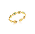 Minimalist Texture Stainless Steel Geometric Rings For Women Gold Color Opening Couple Ring Aesthetic Wedding Christmas Jewelry Vera Lux