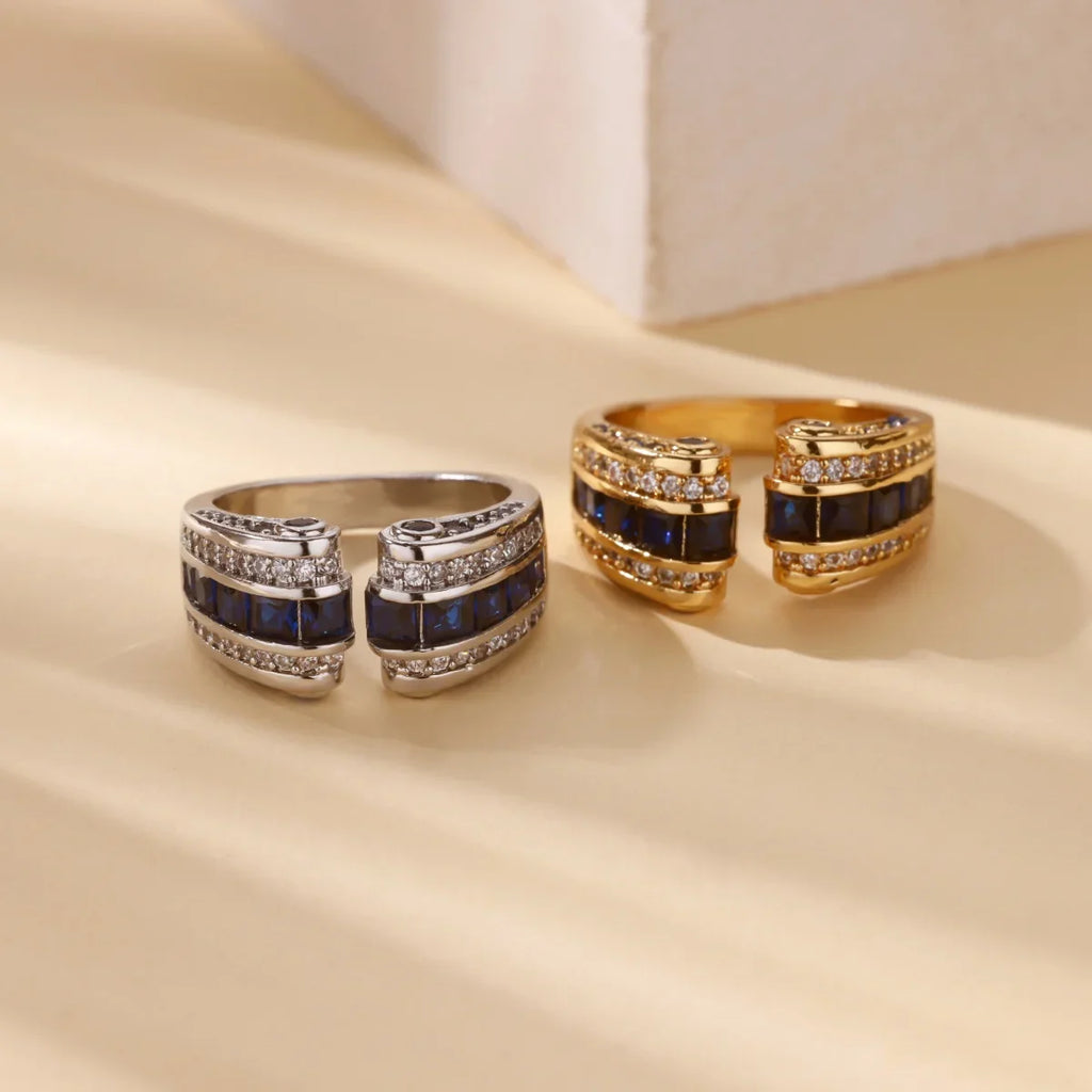 Gothic Stainless Steel Opening Finger Rings for Women Vintage Geometric Adjustable Finger Ring Trendy Punk Jewelry Gifts Vera Lux