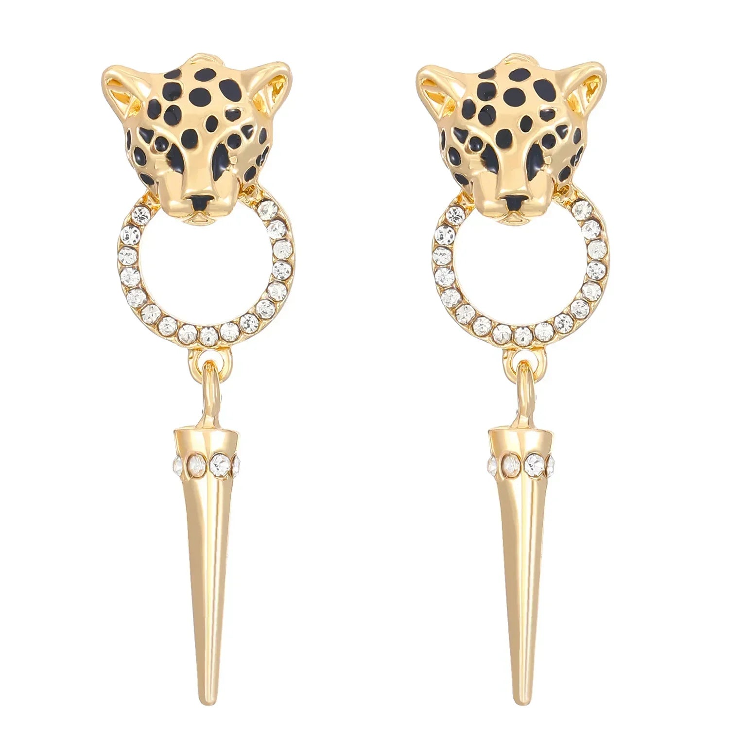 Luxury Quality Jewelry Cheetah Leopard Pattern Pendant Earrings Trendy Personalized Women's Party Fashion Jewelry Accessories Vera Lux