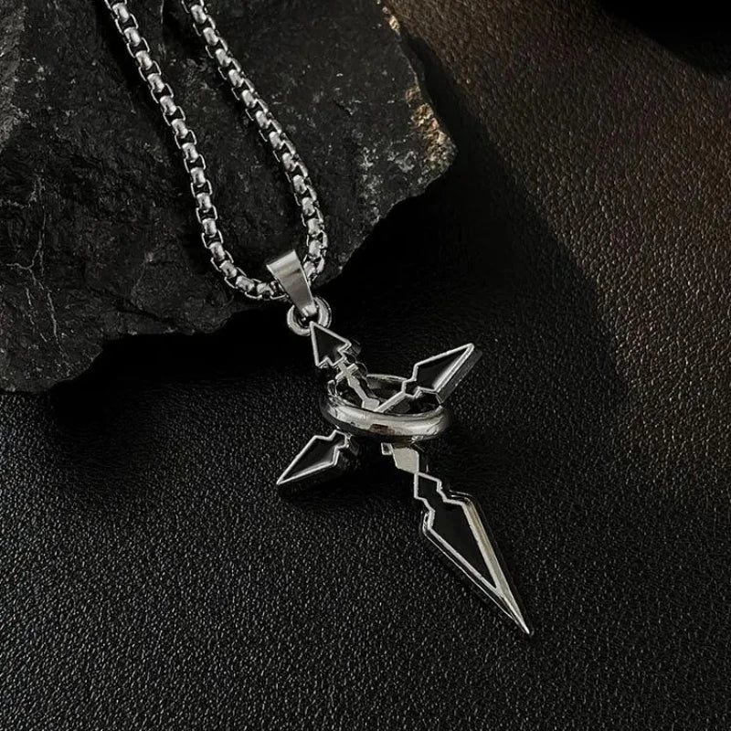 Cross Pendant Men's Necklace Men's Fashion Brand Chain Accessories Men's Fashion Hoodie Pendant Titanium Steel Chain Vera Lux