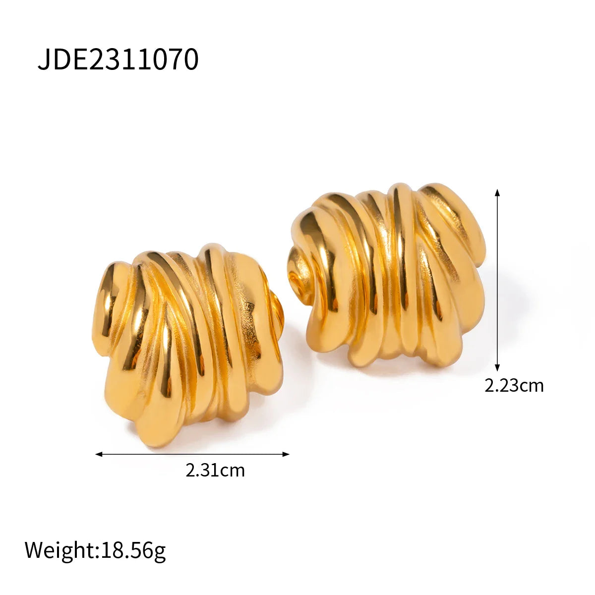 316l Stainless Steel Vintage-Inspired Waterproof Stud Earrings Personalized Charm Fashion Jewelry Accessories Bijoux Gift Vera Lux