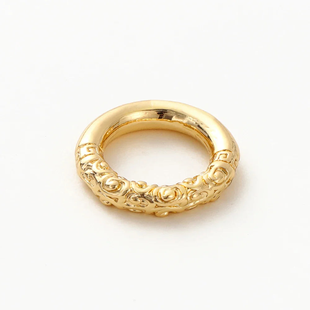 10pcs/lot 18K Gold Plated Large Round Metal D Ring Buckles Clasp Web For Leather Belt Bags Garment DIY Crafts Jewelry Making Vera Lux