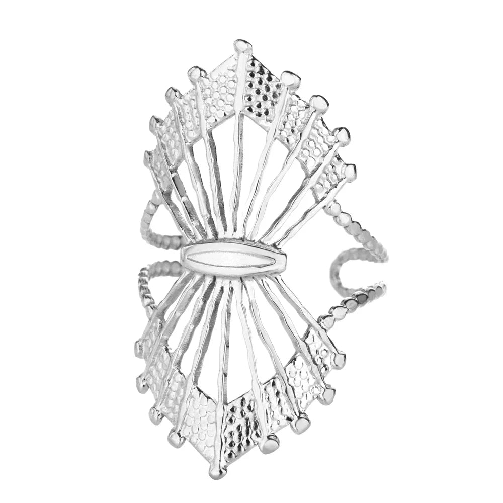 Stainless Steel Crab Rings for Women Gold Color Cute Animal Open Adjustable Ring Aesthetic Fashion Waterproof Jewelry Gift Vera Lux