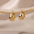 Cubic Zirconia Hoop Earrings For Women Luxury Crystal Zircon Gold Color Stainless Steel Earring Jewelry Wedding Party Gift Vera Lux