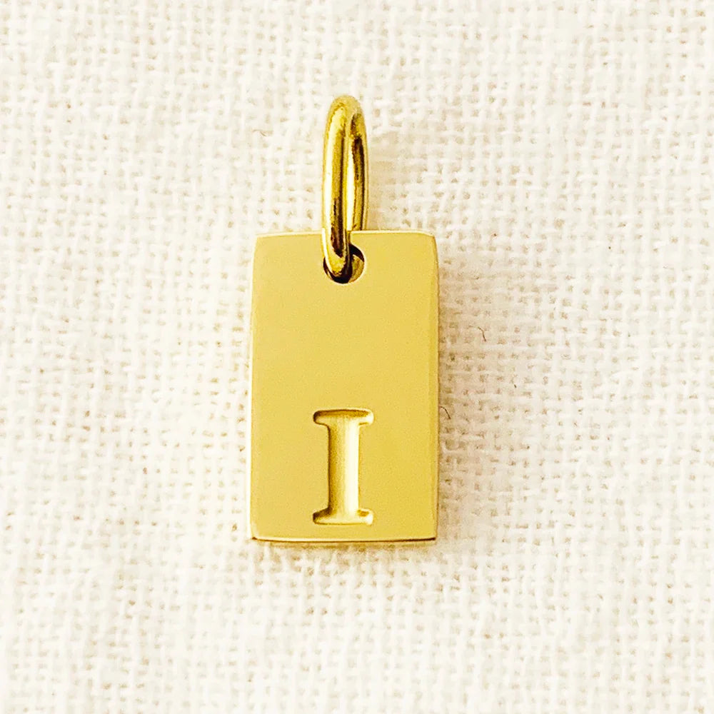 10PCS Alphabet Charm Pendant for Necklaces Stainless Steel Jewelry DIY Engraved Lettering Accessories Women's Fashion Jewelry Vera Lux