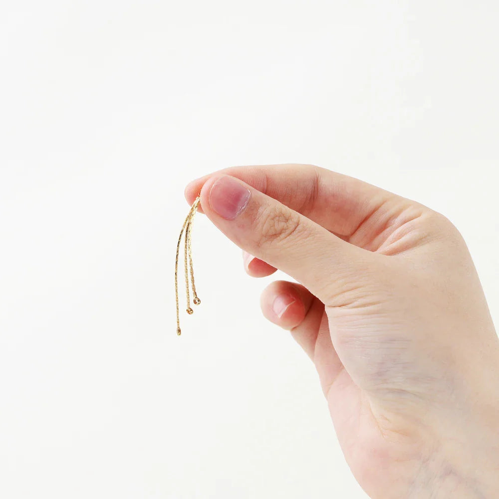 4Pcs/Lot 58mm 14K/18K Gold Color Plated Brass Chain Tassel Charms for DIY Earrings Jewerly Making Findings Accessories Vera Lux