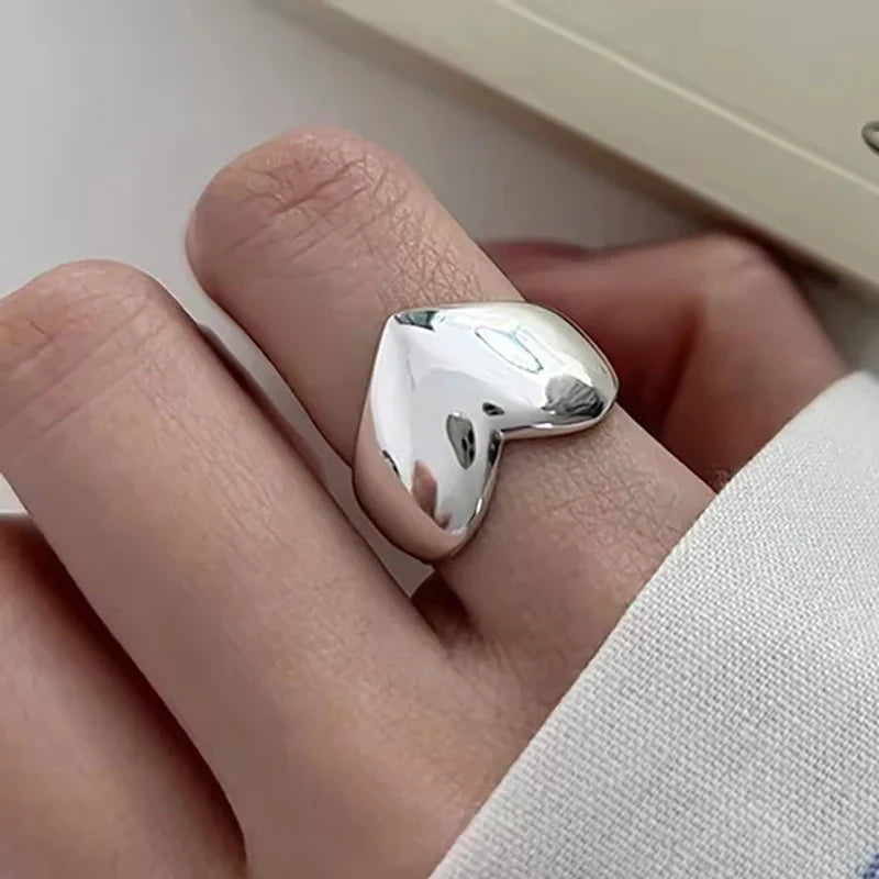 925 Sterling Silver Chain Knot Ring For Women Wrap Wide Band Rock Geometry Punk Jewelry Gift Wholesale Dropshipping Vera Lux