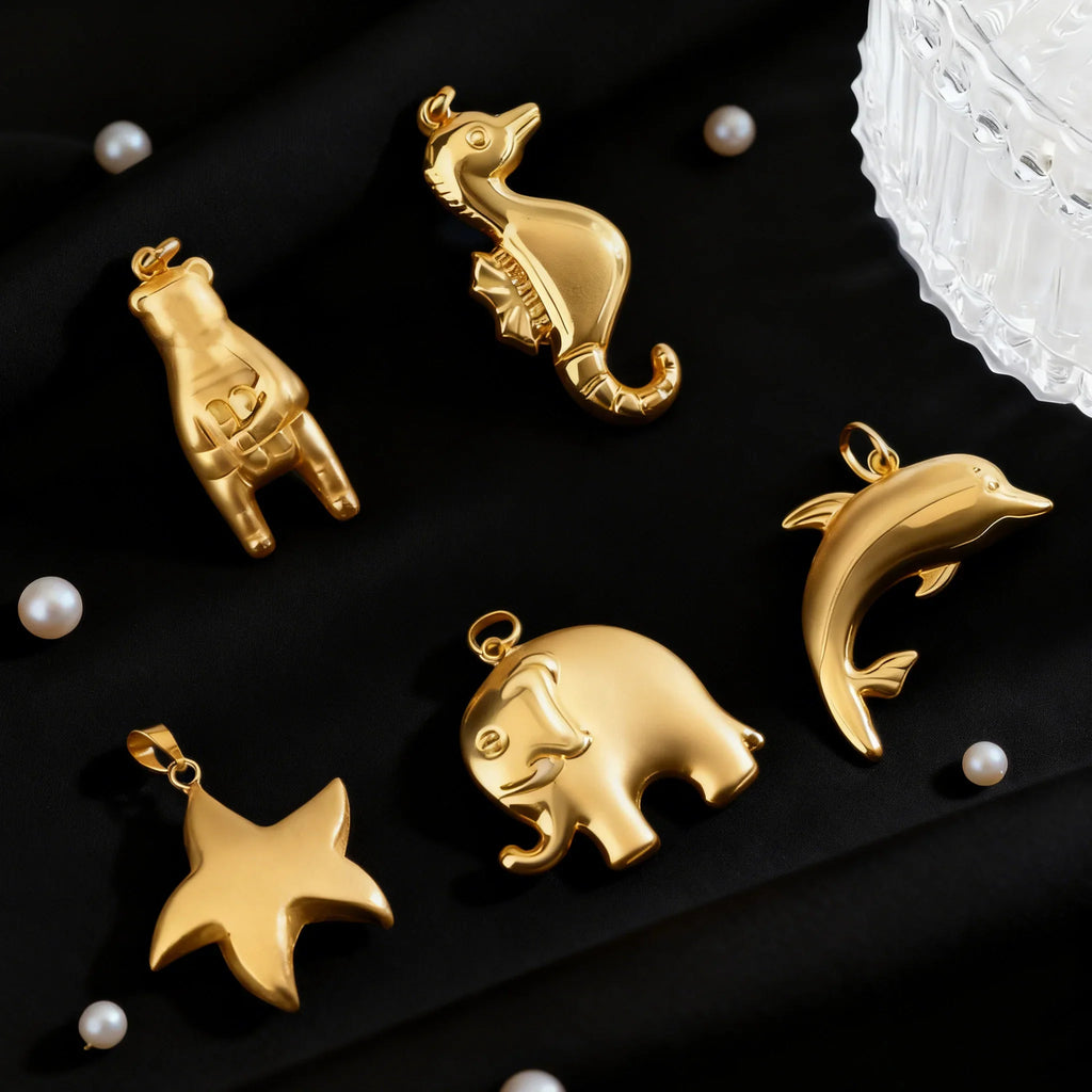 Hot Selling Pendant Africa Map Pendant Necklace Women Men Gold Plated Wholesale Fashion Stackable Jewelry Daily Wear Party Gift Vera Lux
