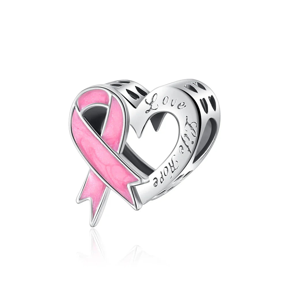 2026 Spring Pink Series Ballon Butterfly Flower Pendant Fit S925 European 925 Sterling Silver Bracelet Bangles Necklace Vera Lux