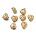 10Pcs/Pack Stainless Steel Various Shape Gold Steel Color Texture Spacer Beads for DIY Bracelet Jewelry Making Accessories Vera Lux