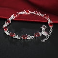 925 Sterling Silver Ruby Sapphire Amethyst Gemstone Bracelets Woman Wedding Jewelry Accessories Wholesale Jewellery Vera Lux
