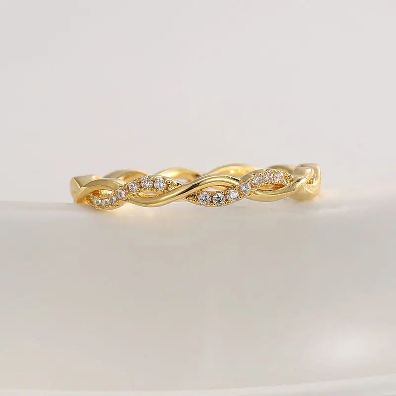 925 Sterling Silve Wedding Band Eternity Rings for Women Brilliant Round Zirconia Thin Elegant Female Fine Jewelry Vera Lux