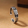 925 Silver Three Flower Open Rings For Women Wedding Jewelry Accessories  and   Jewellery Vera Lux